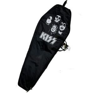 new KISS COFFIN CASE GUITAR HERO 34” X 12” ROCKBAND Wii xbox PS cigar rock band